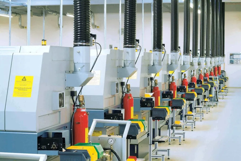 máquina herramienta: instalación contraincendios